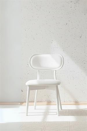 Woodenbend Troy Beyaz Ahşap Döşemeli Sandalye 1 Adet – Modern İskandinav ve Konforlu Tasarım