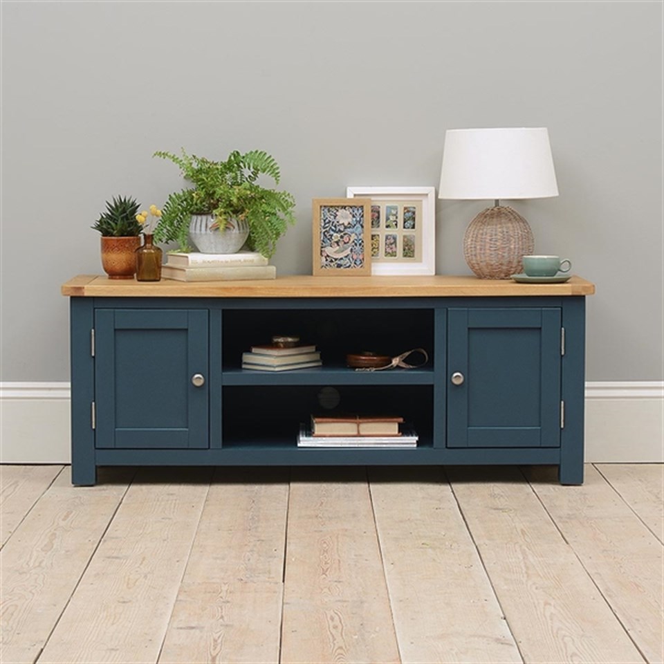 Brast  Masif Tv Stand Lacivert