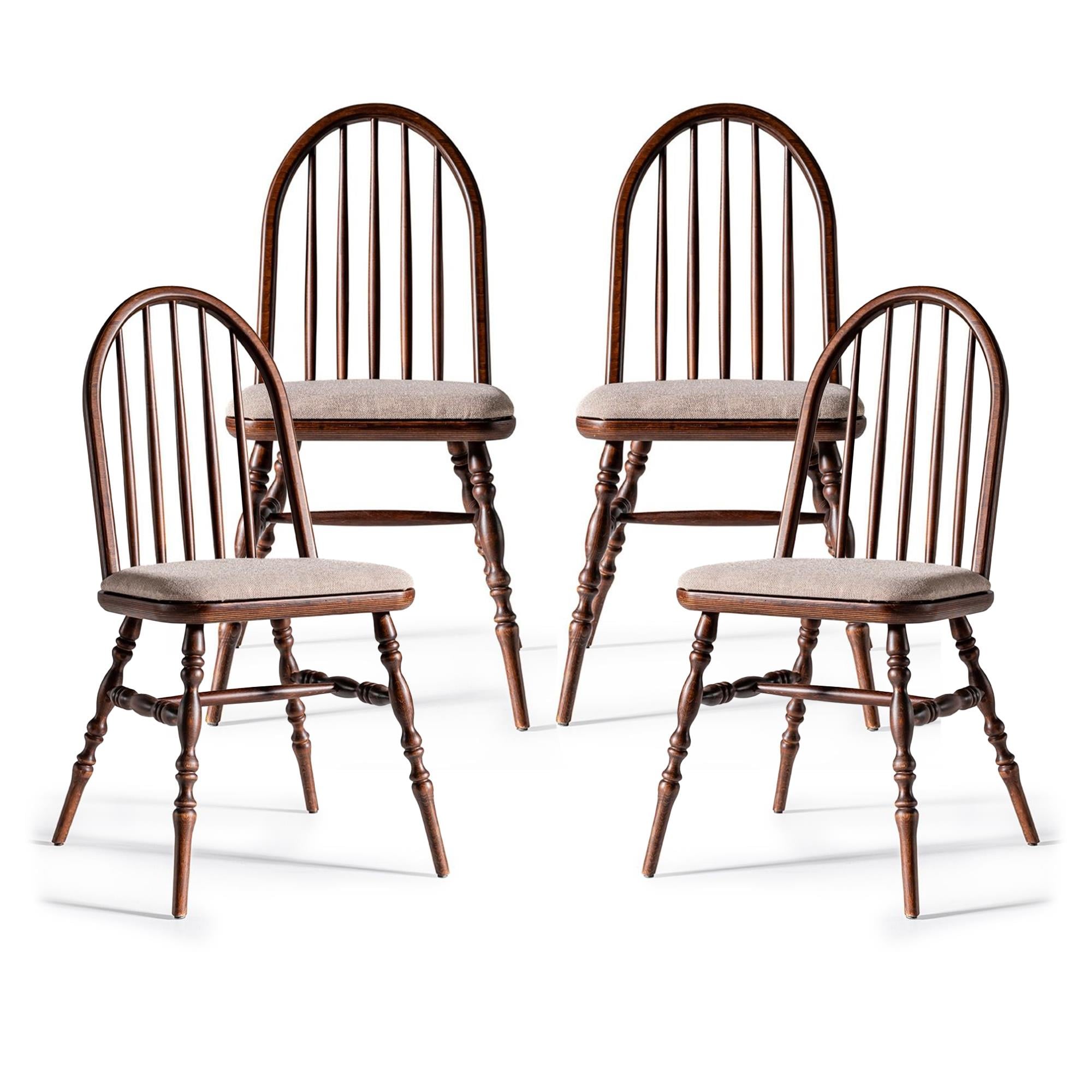 Woodenbend Laura Ahşap Sandalye Ceviz (4 Adet )
