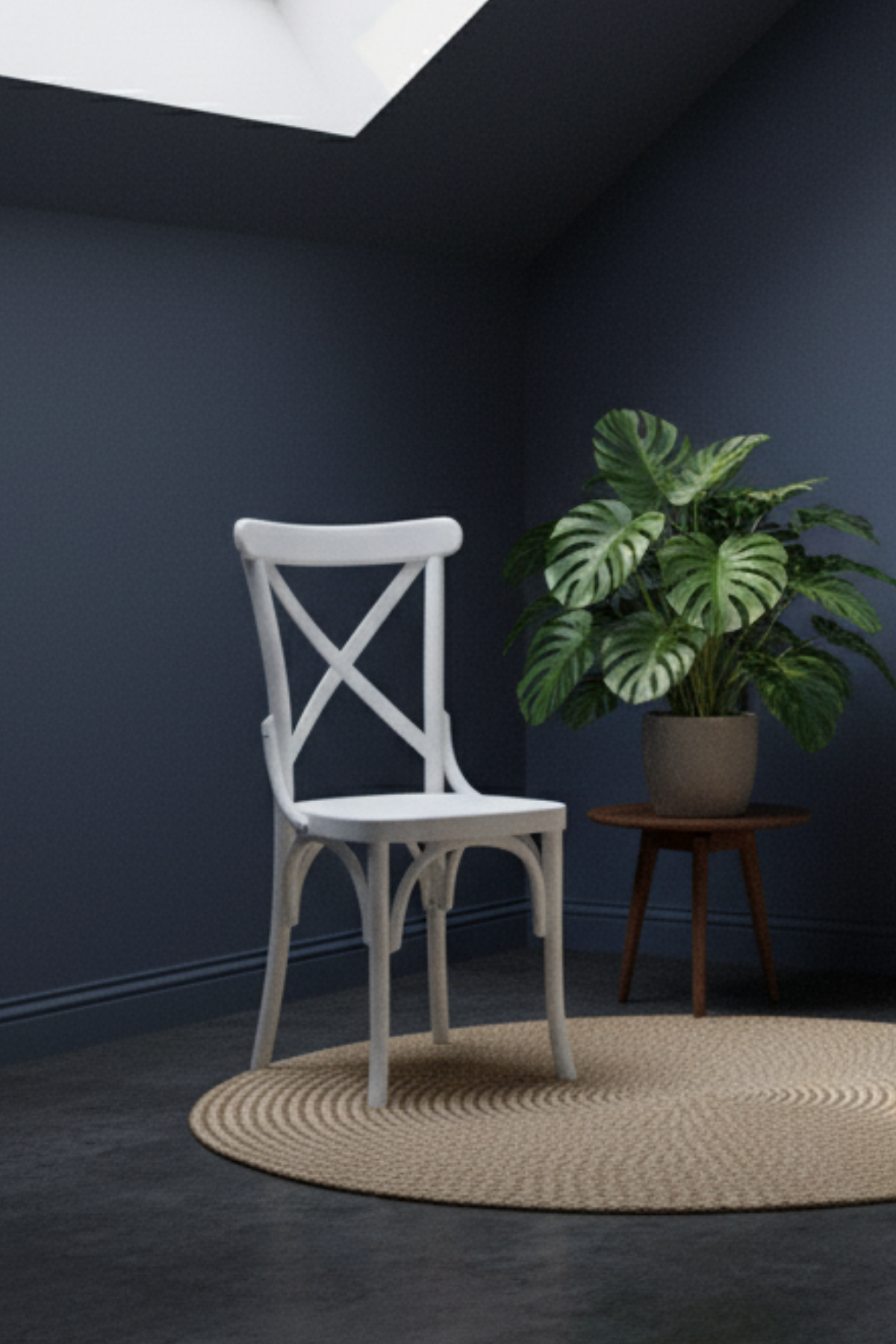 Woodenbend Milano Thonet Beyaz Ahşap Kayın Ağacı Sandalye –Ahşap Detaylı El İşçiliği