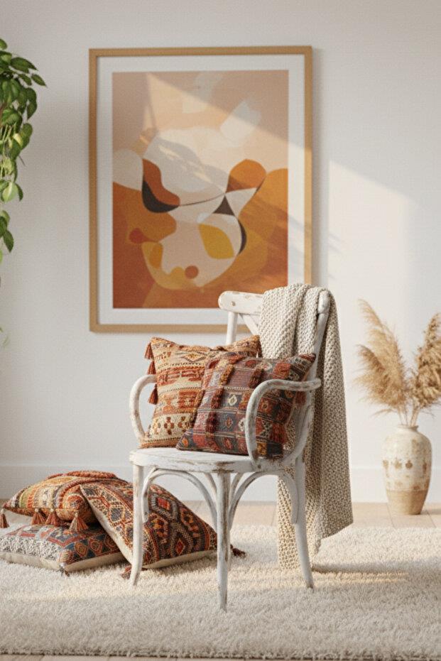 Woodenbend Milano Thonet Kollu Krem Eskitme Rengi Ahşap Kayın Ağacı Sandalye –Ahşap Detaylı El İşçiliği