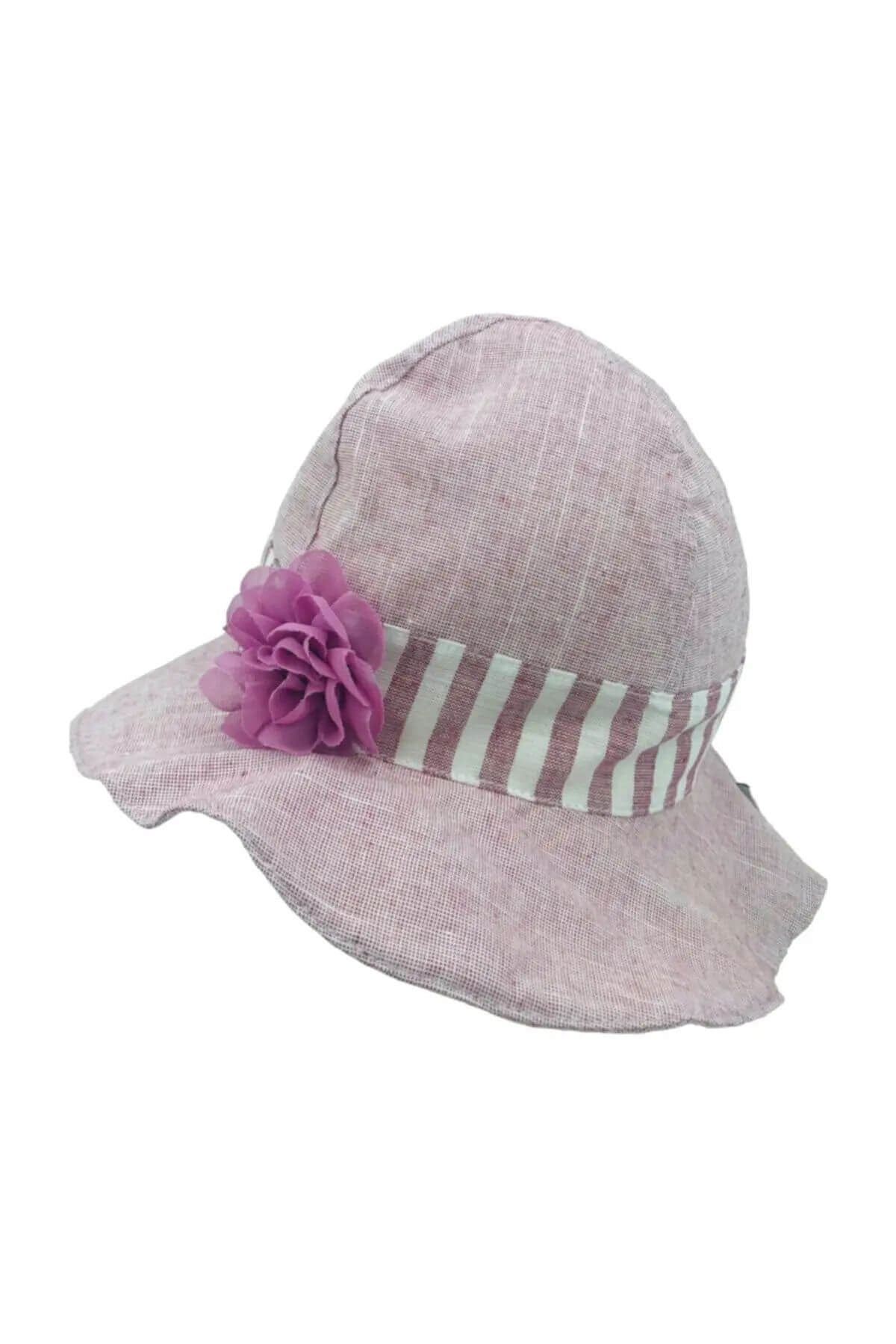 Cap And More Yazlık Bebek Çiçekli Şapka 