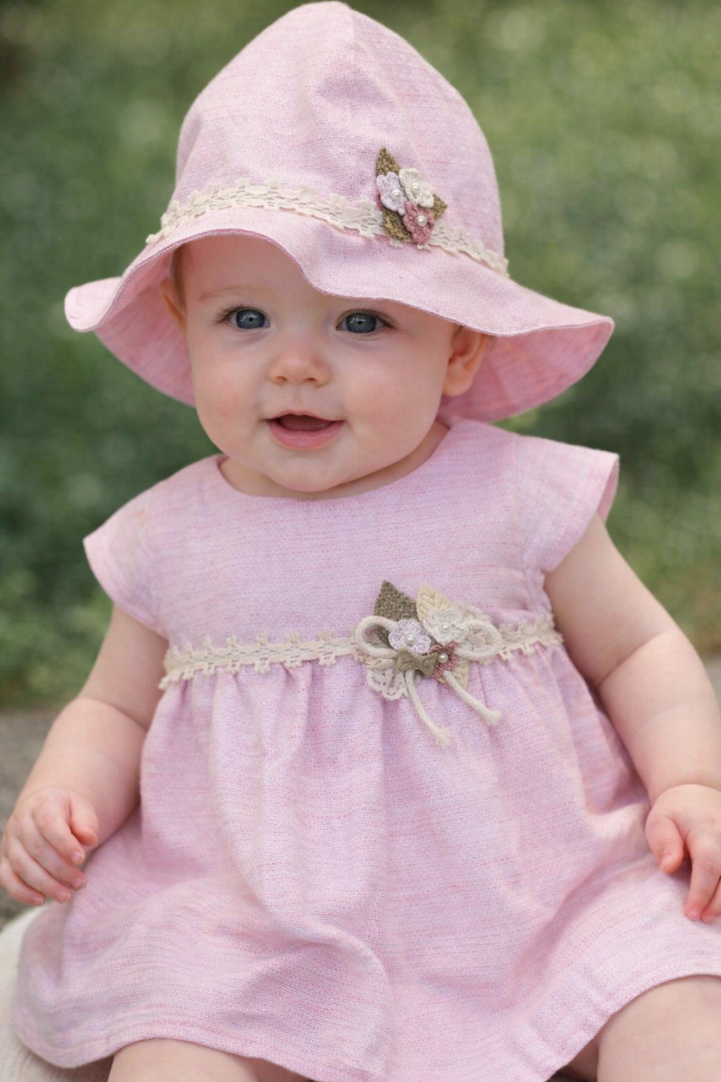 Kız Bebek Kız  Bebek Elbise PEMBE