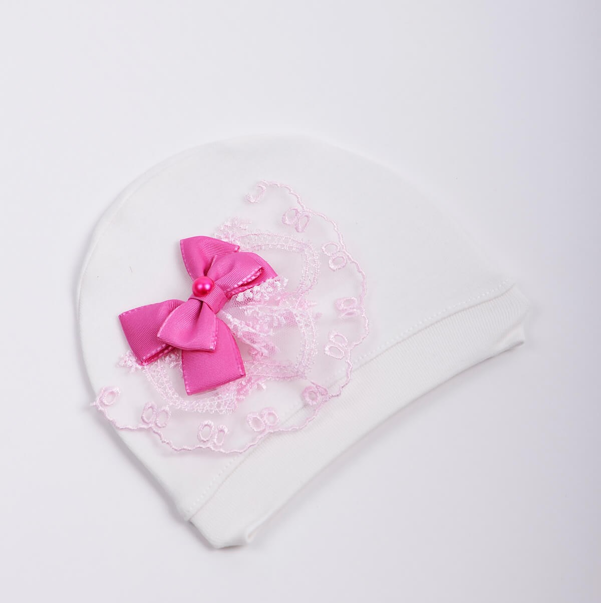 Kız Bebek Kurdelalı Şapka 