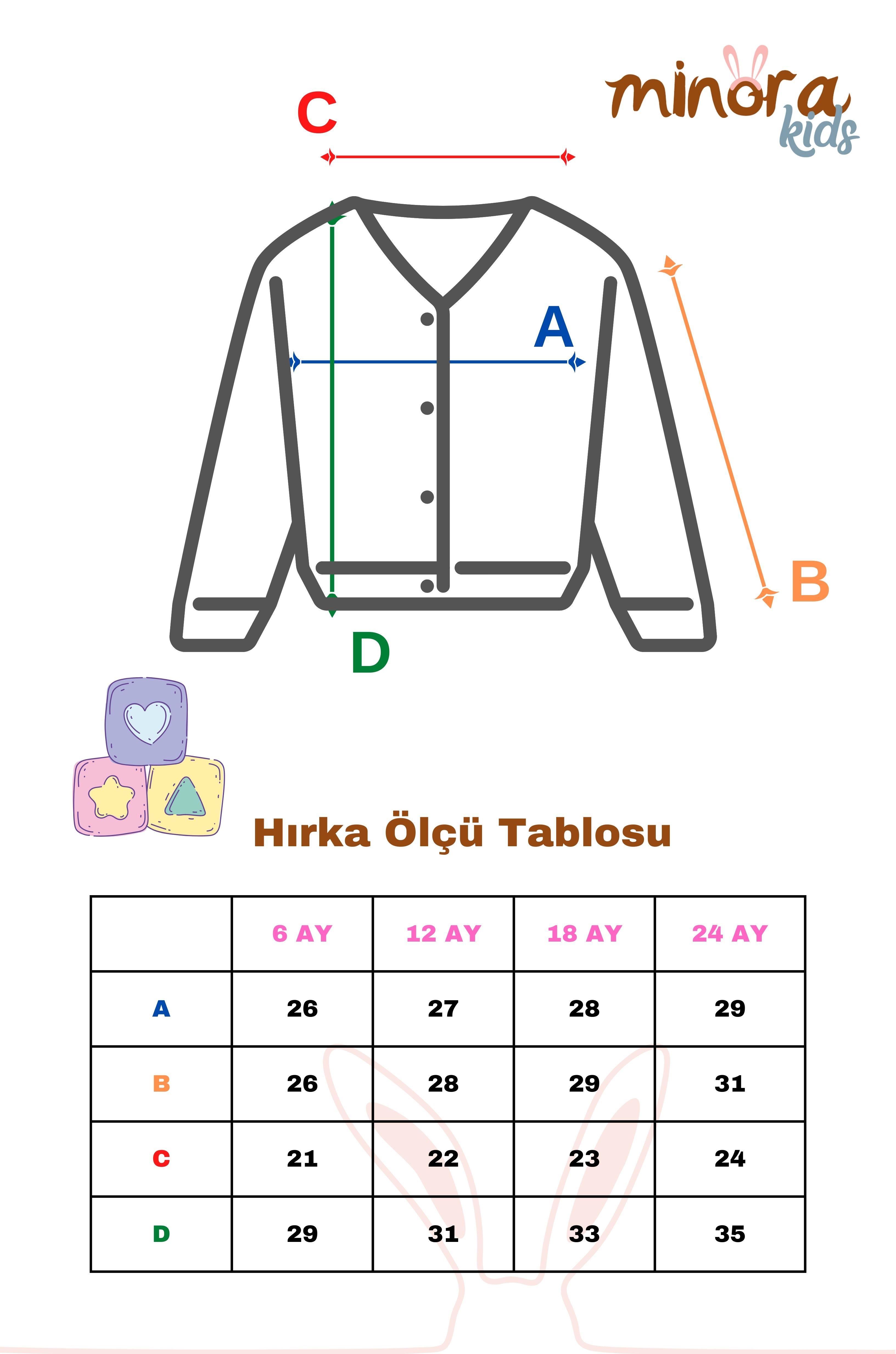 Kız Bebek Triko Fırfırlı Hırka 6-24Ay SOMON