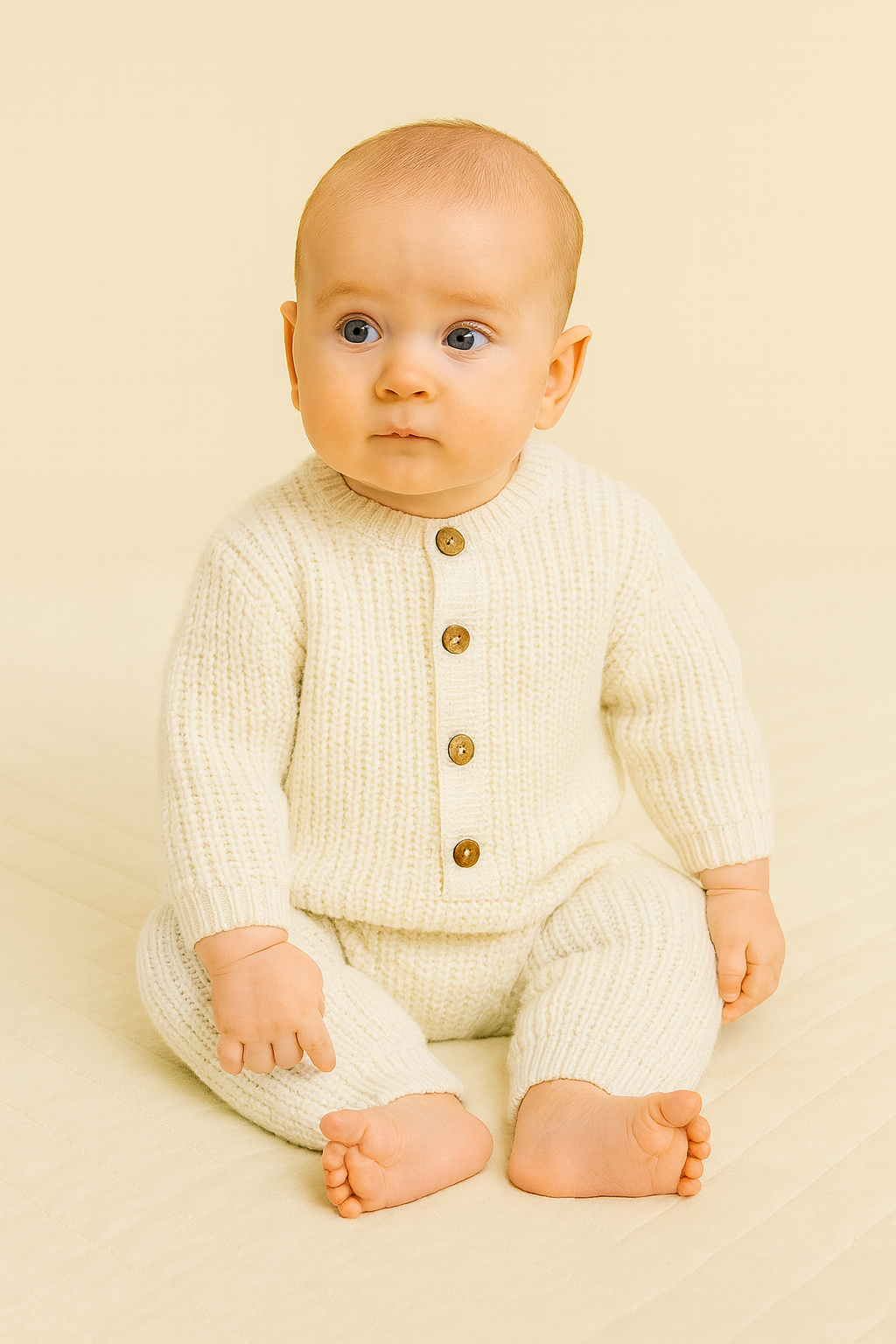 Şık Unisex Triko Selanik Tulum Kemik