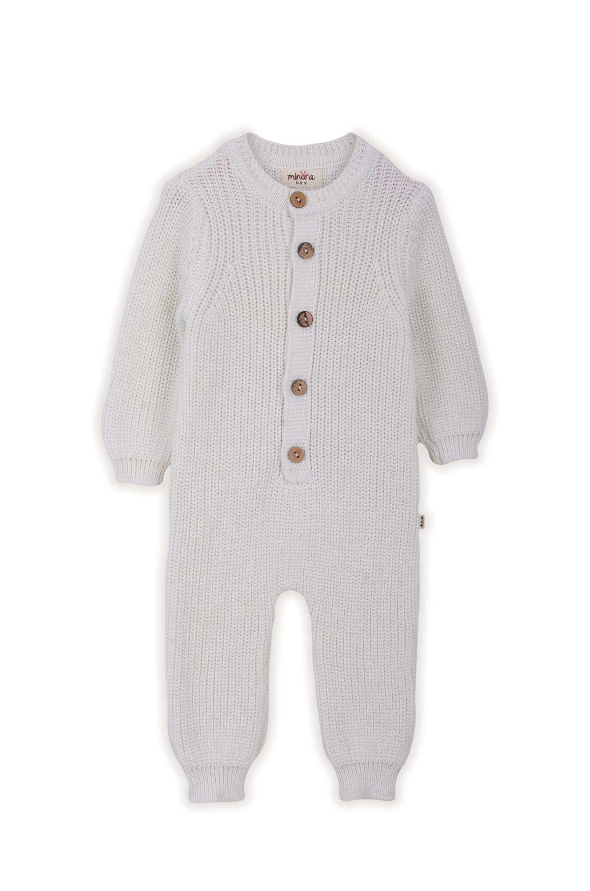 Şık Unisex Triko Selanik Tulum Kemik