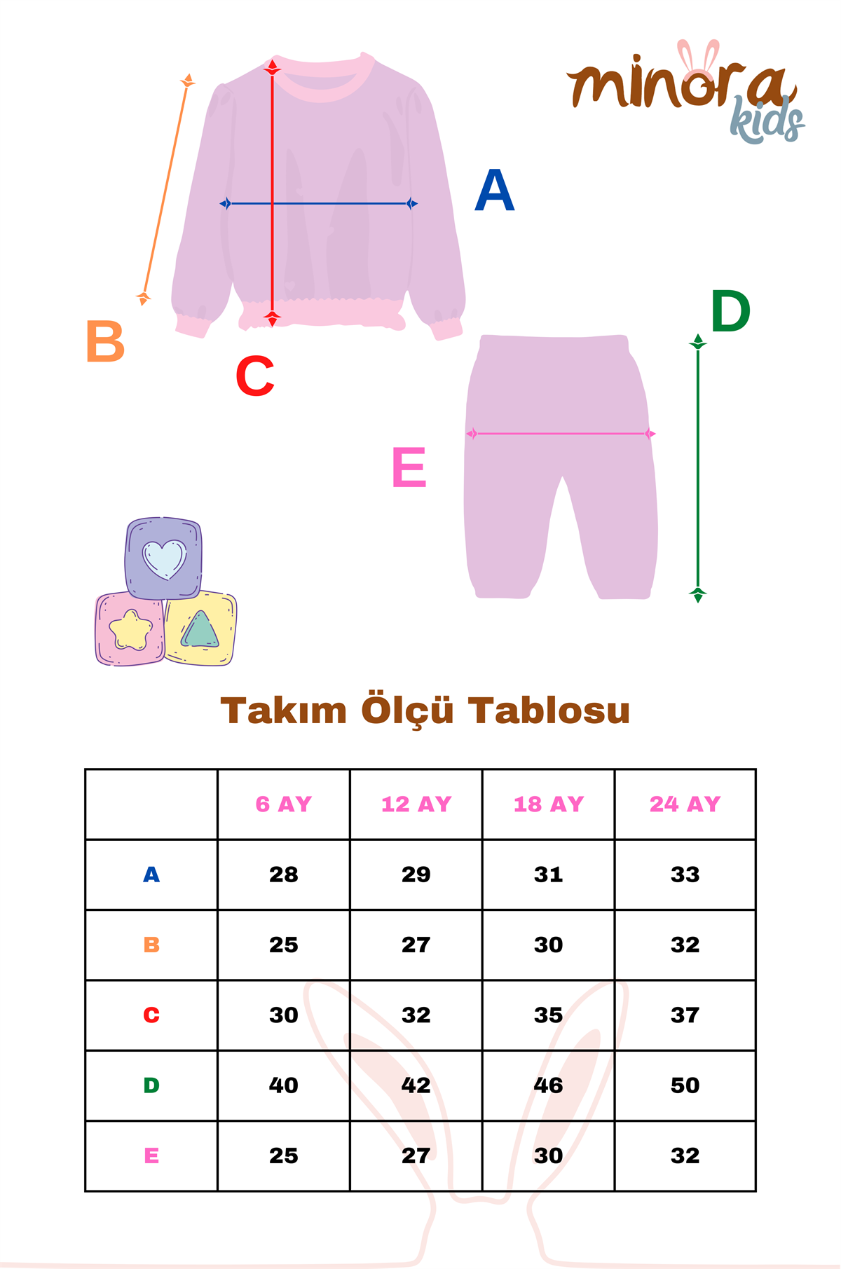 Üniseks Triko Selanik Takım Taş  6-24 ay 