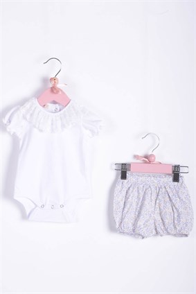 Kız Bebek Zıbın Şort Takım 