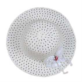 Çizgili Elbise Şapka Takım KİREMİT