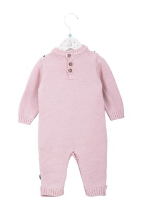 Geyik Baskı Triko Tulum PUDRA