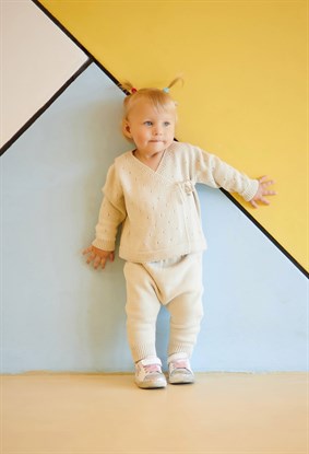 Kışlık Triko Kruvaze Takım BEJ