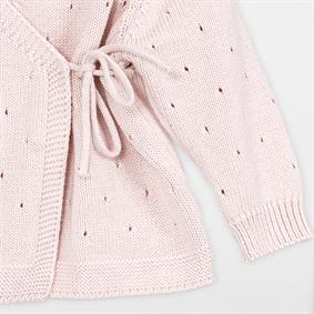 Kışlık Triko Kruvaze Takım Pudra