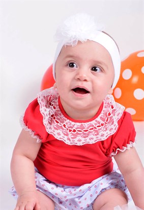 Kız Bebek Dantelli 2li Zıbın Set