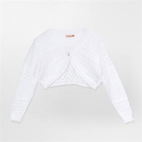Kız Çocuk İnce Triko Kemik Bolero