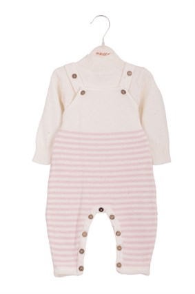 Triko Bebek Badili Askılı Salopet 