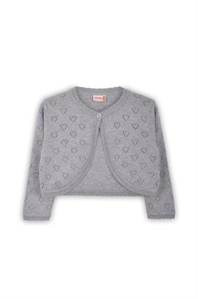 Triko Kalp Ajur Bolero GRİ