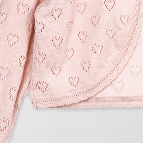 Triko Kalp Ajur Bolero Pudra