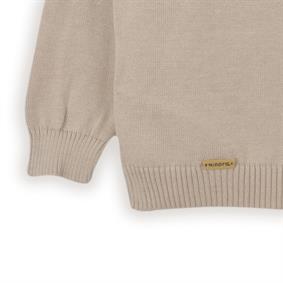 Triko Kız Çocuk Minora Armalı Okul Hırkası BEJ