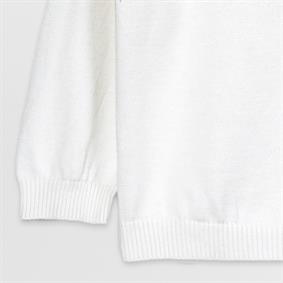 Triko M Nakış Hırka Kemik