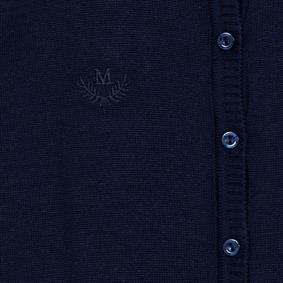 Triko M Nakış Hırka Lacivert