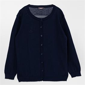 Triko M Nakış Hırka Lacivert