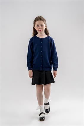 Triko M Nakış Hırka Lacivert