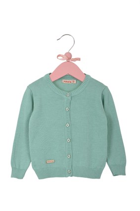 Triko Minora Arma Detaylı Hırka Mint