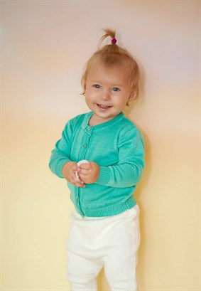 Triko Minora Arma Detaylı Hırka Mint