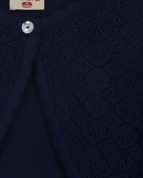 Triko Önü Ajur Bolero Lacivert
