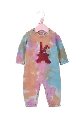 Triko Renkli Tavşan Tulum