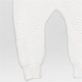 Triko Ünisex V Yaka Hırka Pantolon Takım  KEMİK