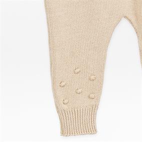 Unisex Bebek Gömlek Yaka Ponponlu 3Lü Takım  TAŞ