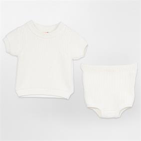 Ünisex Triko Selanik Şortlu Takım Kemik