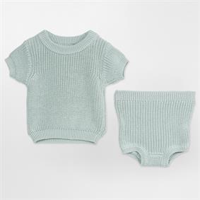 Ünisex Triko Selanik Şortlu Takım MİNT