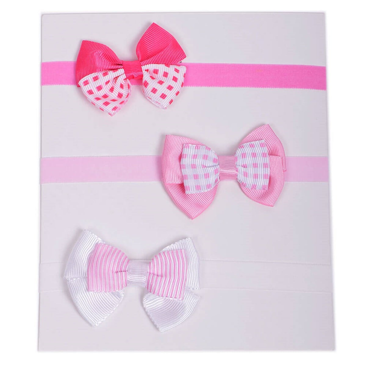 3'lü Fiyonk Saçbandı Set PEMBE