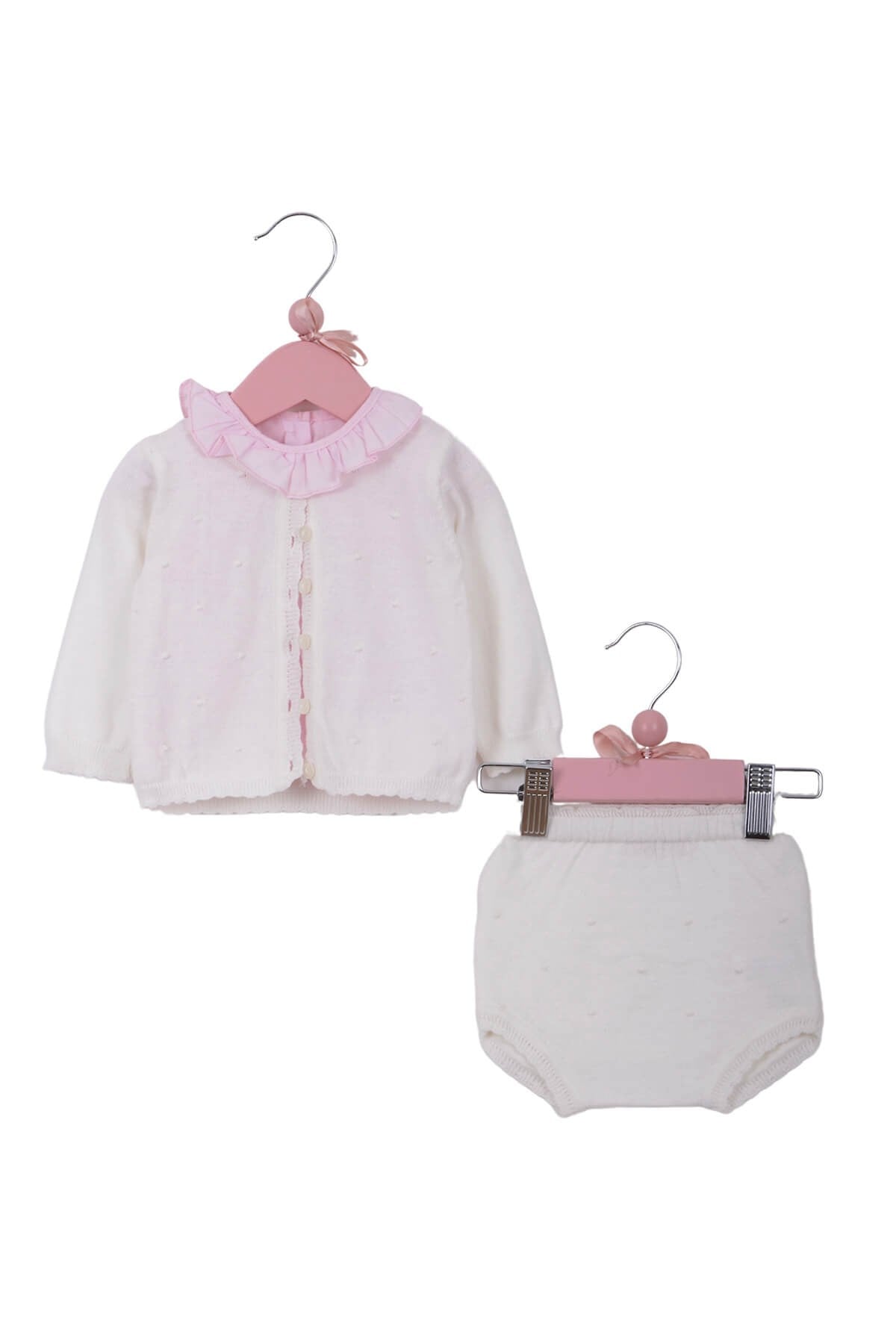 Ajur Hırka 3'lü  Takım KEMİK