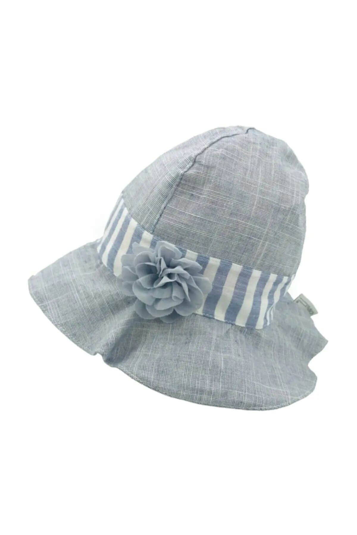 Cap And More Yazlık Bebek Çiçekli GRİ