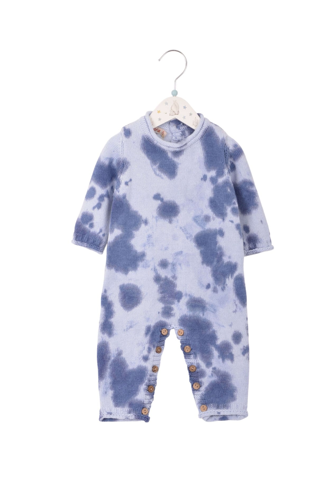 Kışlık Triko Batik Tulum BEBE MAVİ