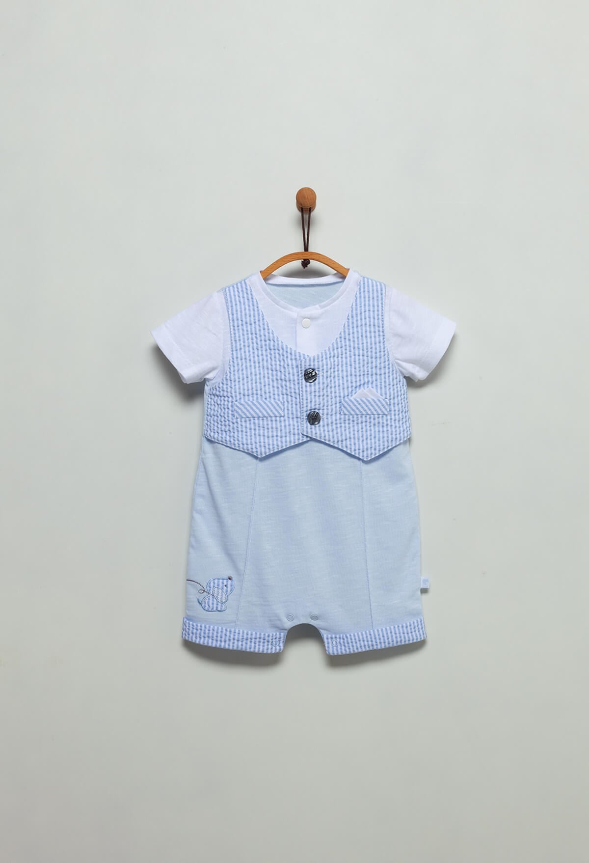 Mİnora- Erkek Bebek Tulum MAVİ