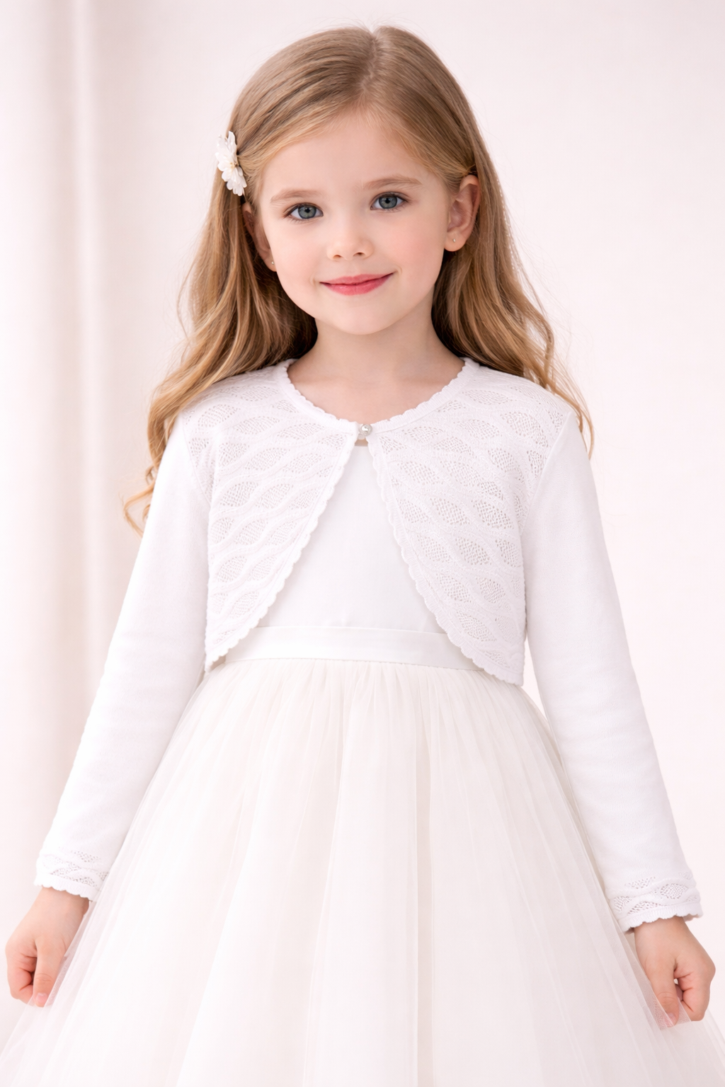 Triko Dalgalı Bolero Kemik