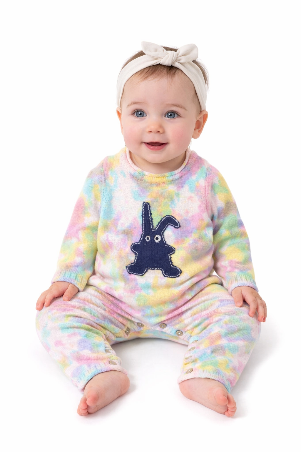 Triko Renkli Tavşan Tulum