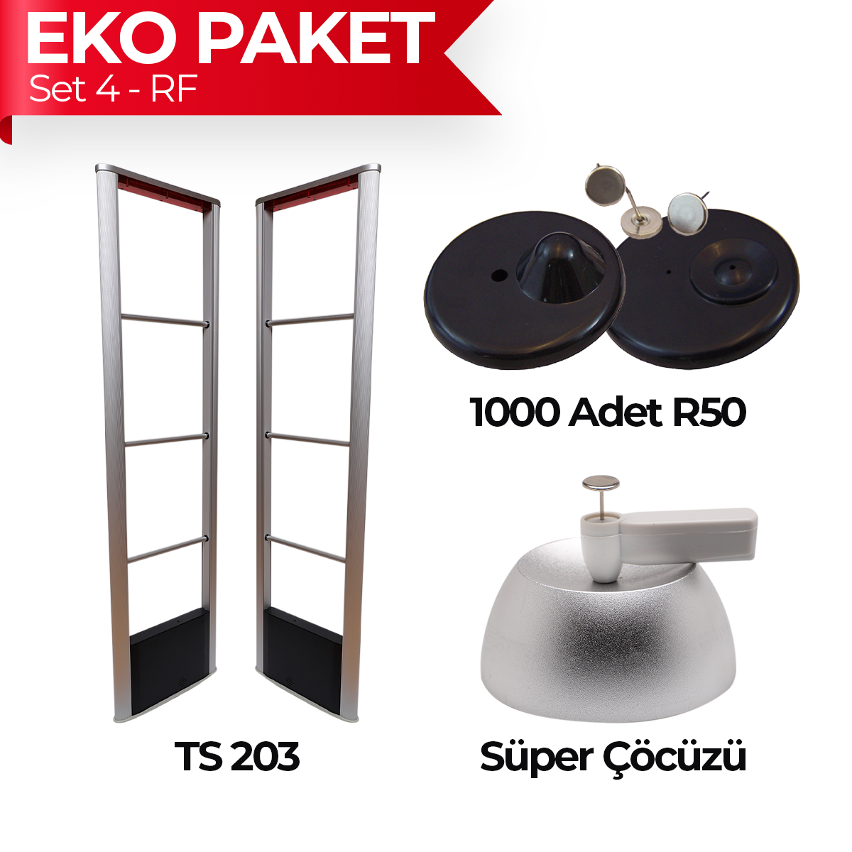 RF Eko Paket - Set 4 Alarmid IOT Market
