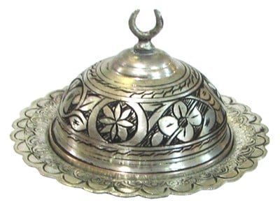 Bakır İşlemeli Hilalli Lokumluk