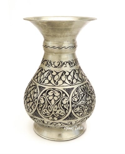 Bakır Keski İşleme Vazo