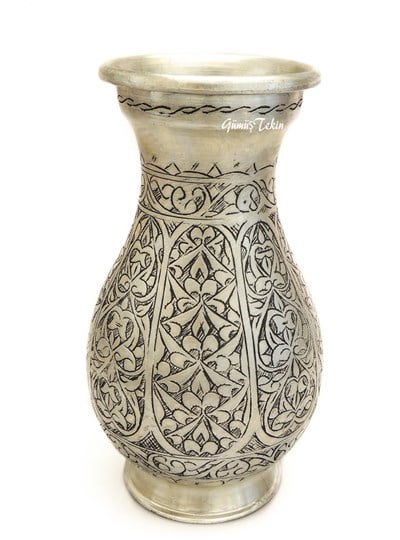 Bakır Keski İşleme Vazo