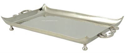 Bakır Dövme Tepsi Nikelli