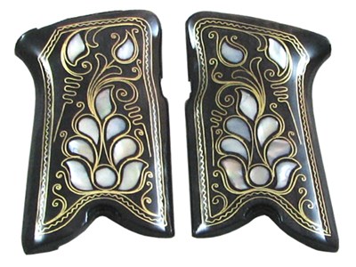 Sedef İşlemeli Ruger Tabanca Kabzesi