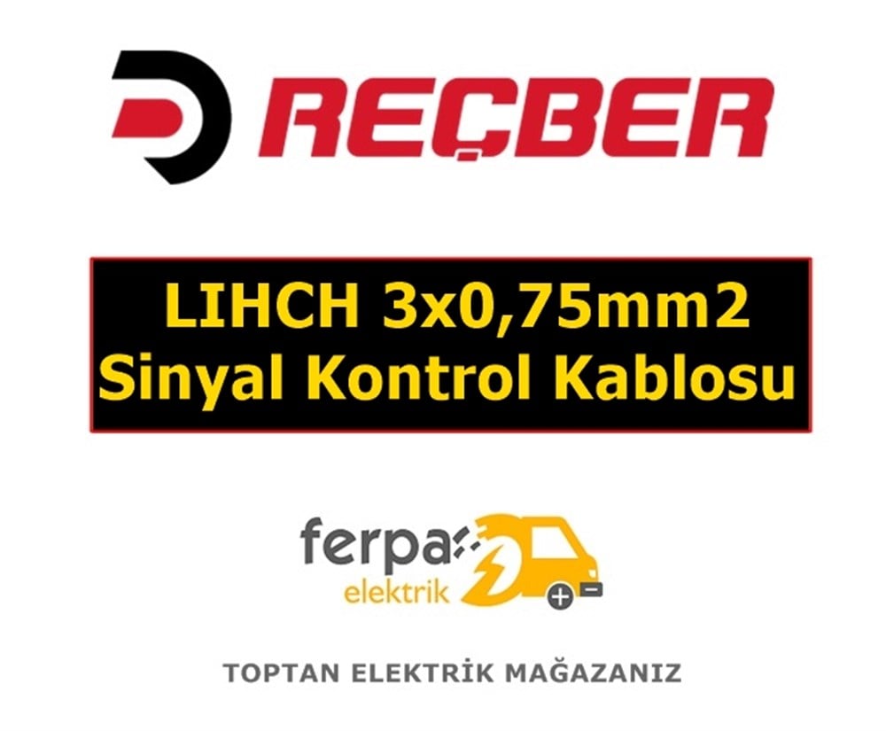 Reçber  LIHCH 3x0,75mm2 Sinyal Kontrol Kablosu