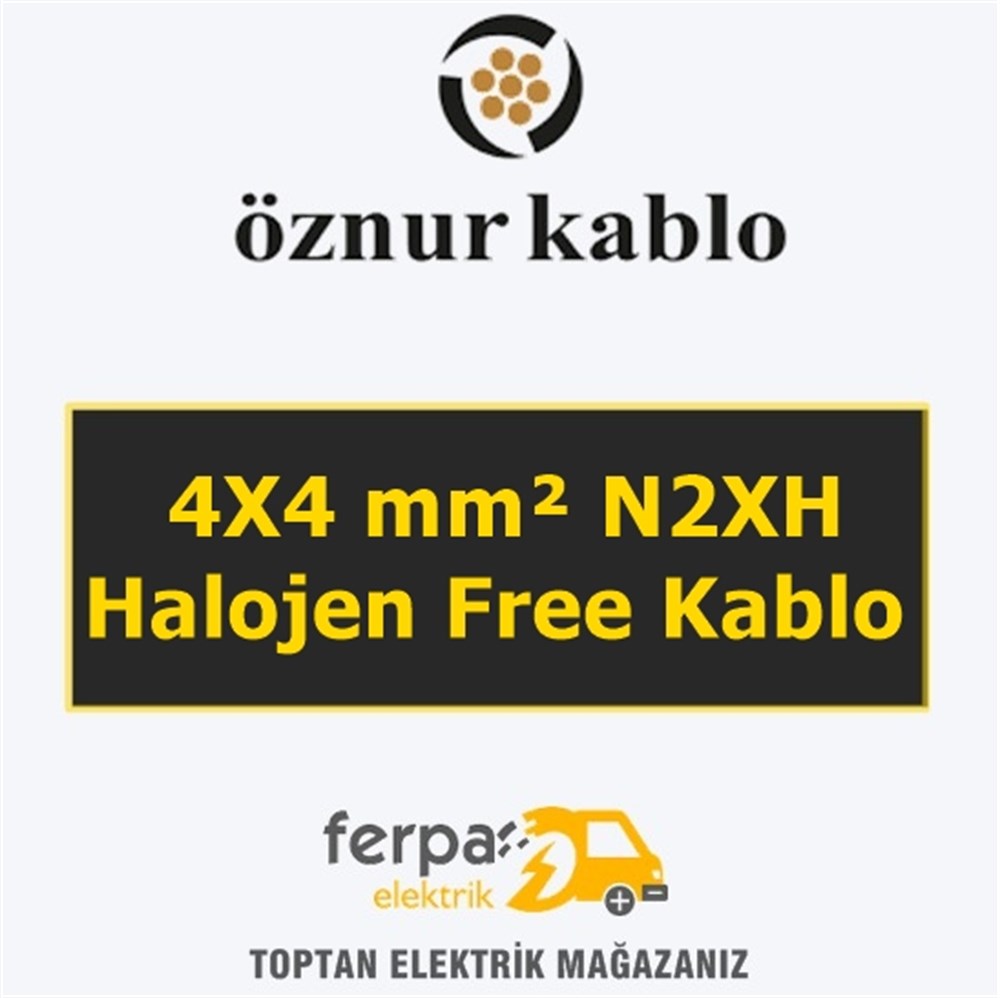 Öznur 4X4 mm² N2Xh Halojen Free Kablo